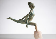 Figure by Peoria, Illinois artist Cyndi Merrill based on a pose by firn art model Eclipse on the ArtModels360 website