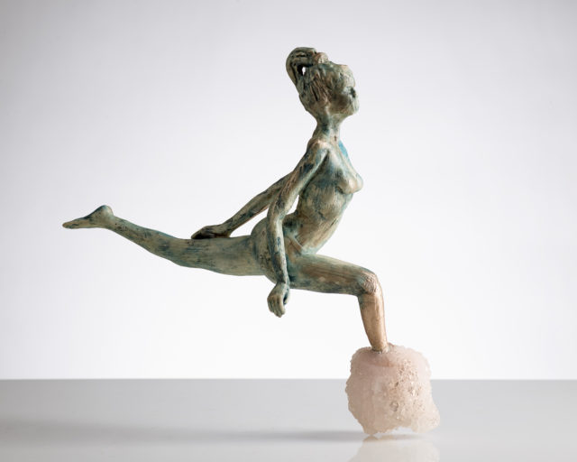 Figure by Peoria, Illinois artist Cyndi Merrill based on a pose by firn art model Eclipse on the ArtModels360 website