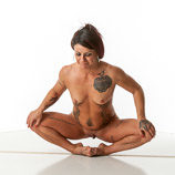 360 degree nude art reference photos of a female fitness instructor and model for use by figure artists and art students