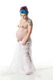 360 degree nude art reference photos of a pregnant female posed for painters and sculptors